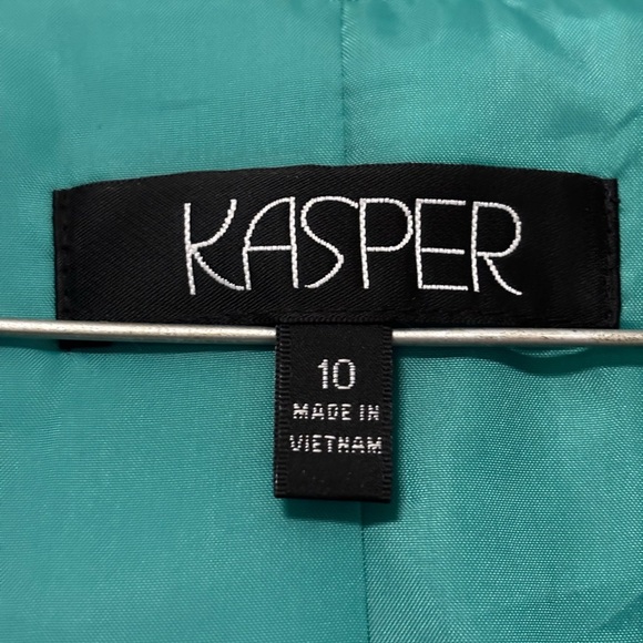 Kasper Blue Blazer with Shawl Collar - Picture 4 of 6